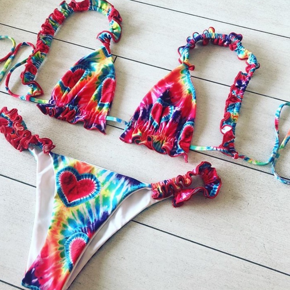 ISO Kai Lani tye dye bikini top